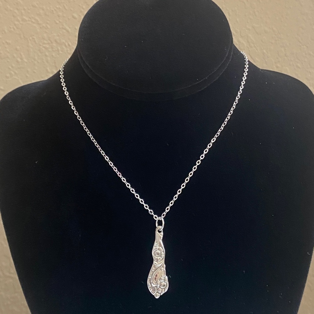 Spoon handle pendant and necklace